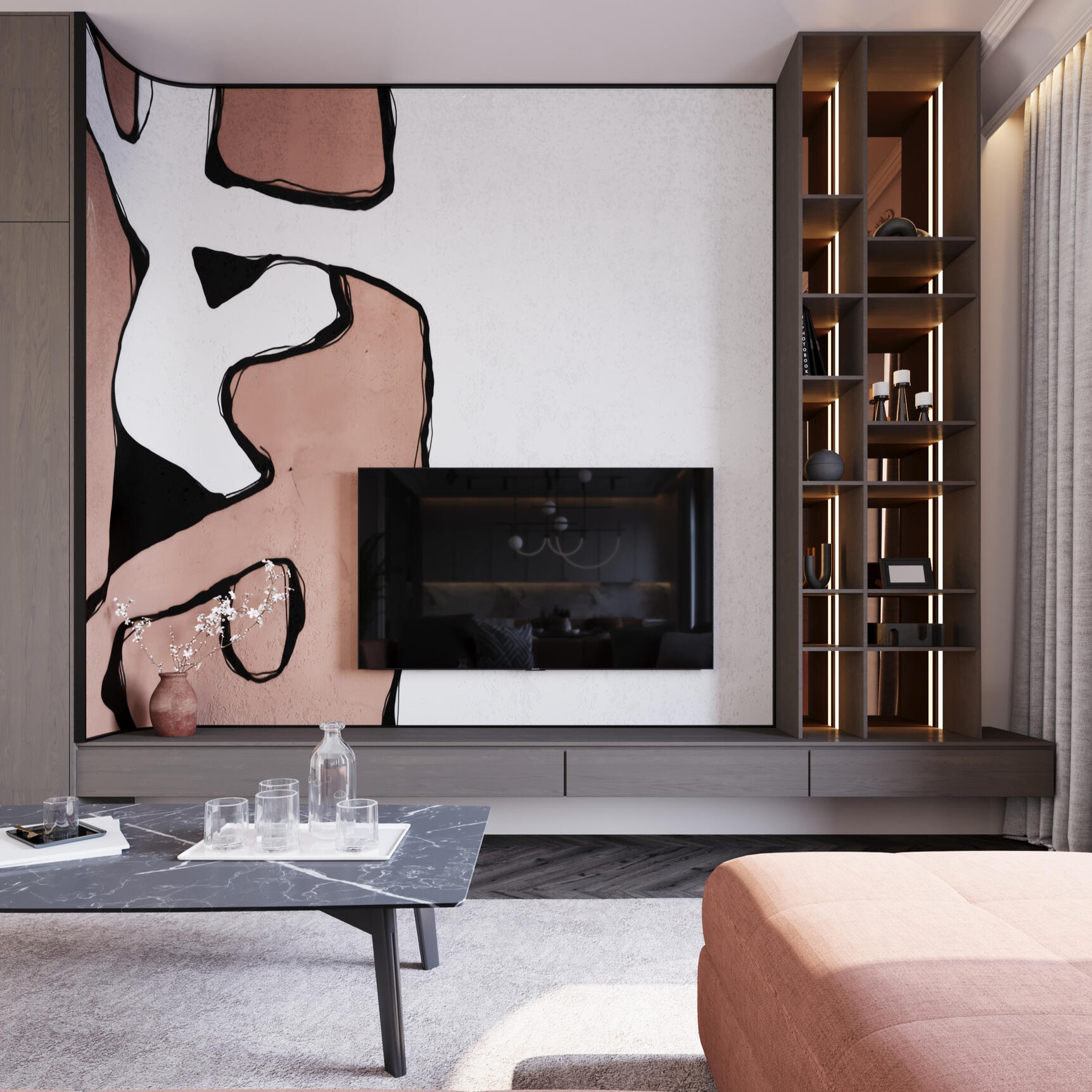 Дизайн кухні вітальні столової